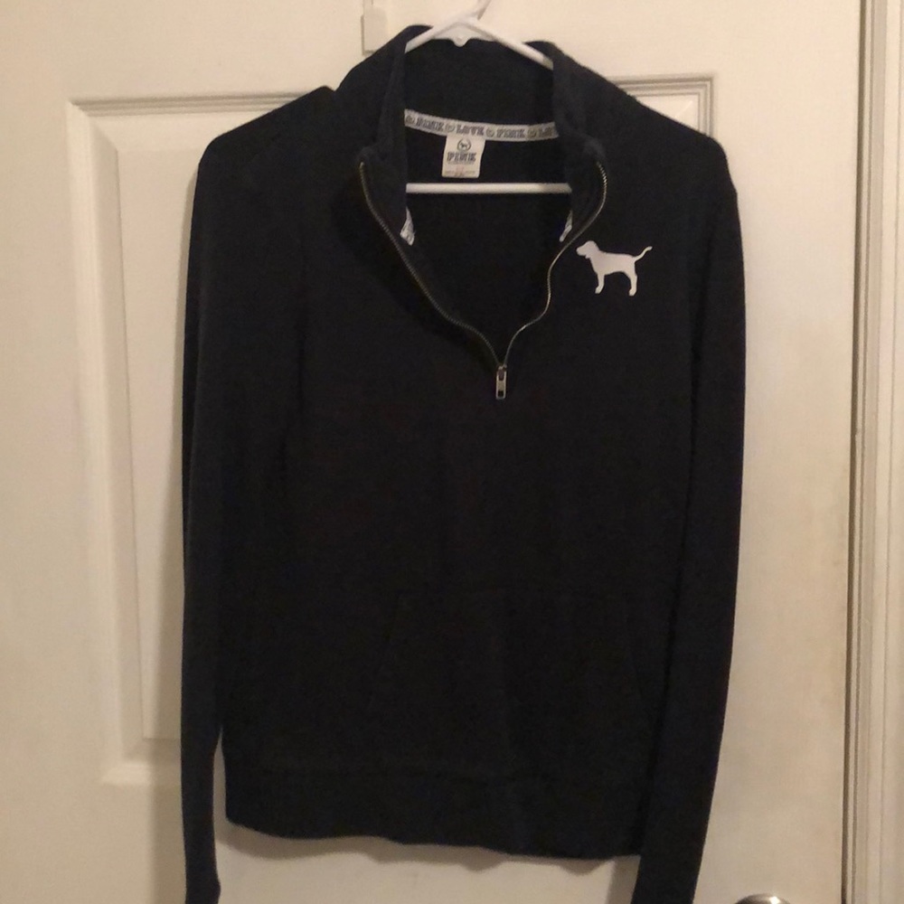 Three Quarter Zip Black VS Pink Jacket